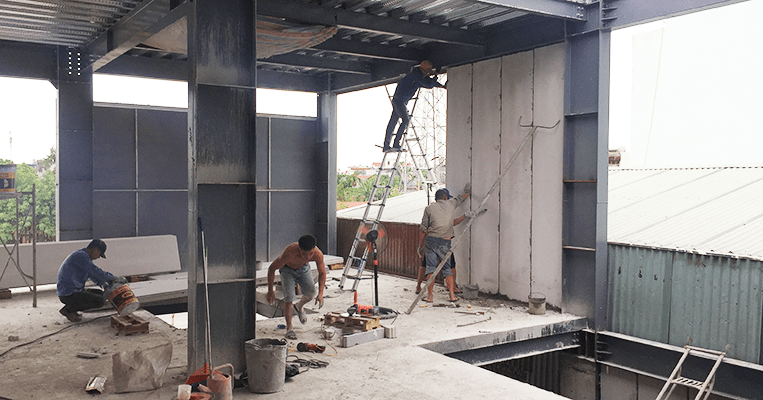 Thi công bê tông nhẹ KCN Đình Vũ – Cát Hải Hải Phòng – Giải pháp hiện đại cho nhà xưởng công nghiệp