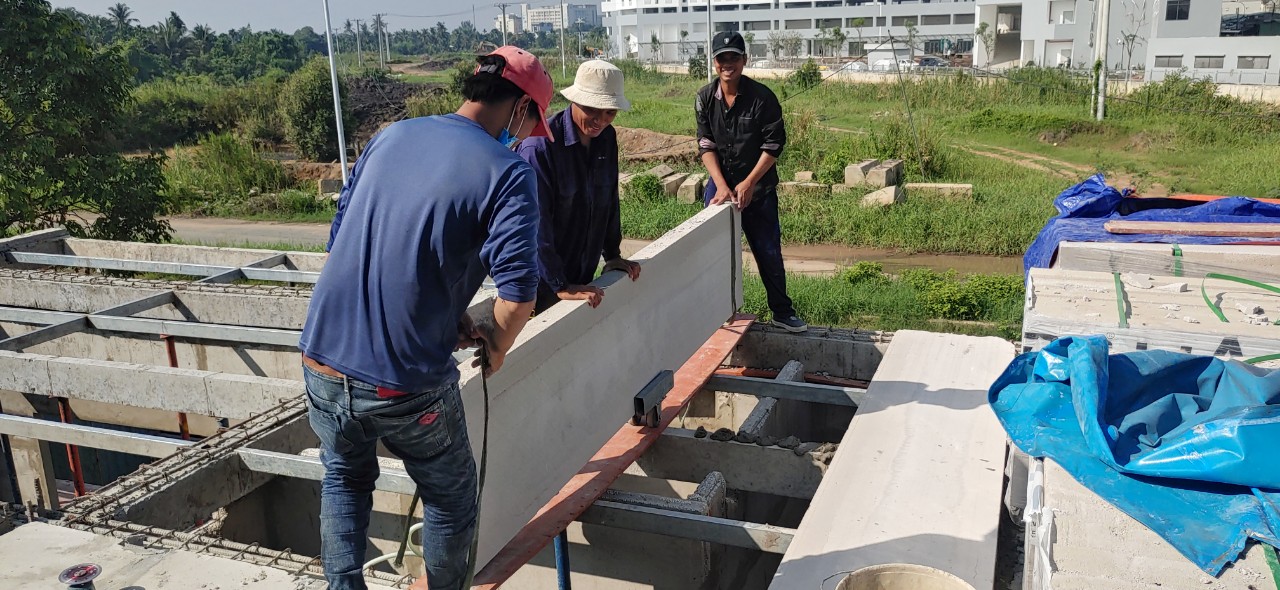 Xây dựng kho xưởng bê tông khí AAC KCN Đồ Sơn Hải Phòng